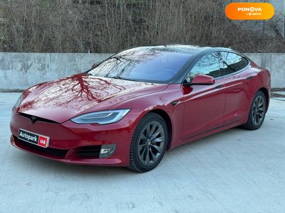 Tesla Model S, 2018, Електро, 118 тыс. км, Лифтбек, Красный, Киев 42824 фото