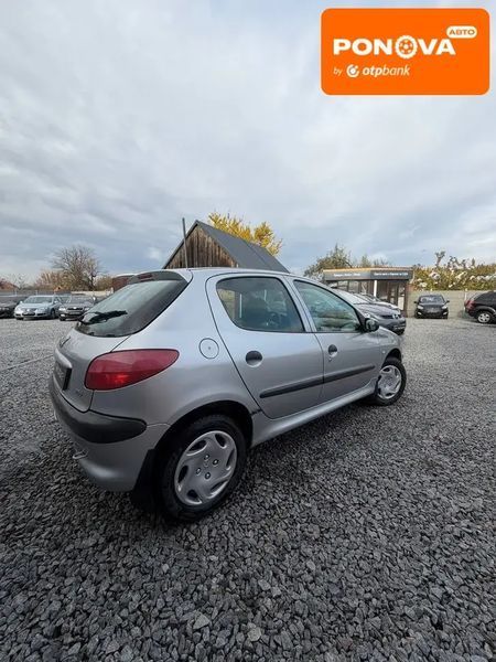 Peugeot 206, 2004 р., Бензин, 260 тис. км, Хетчбек, Сірий, Дергачі AT-10404054 фото