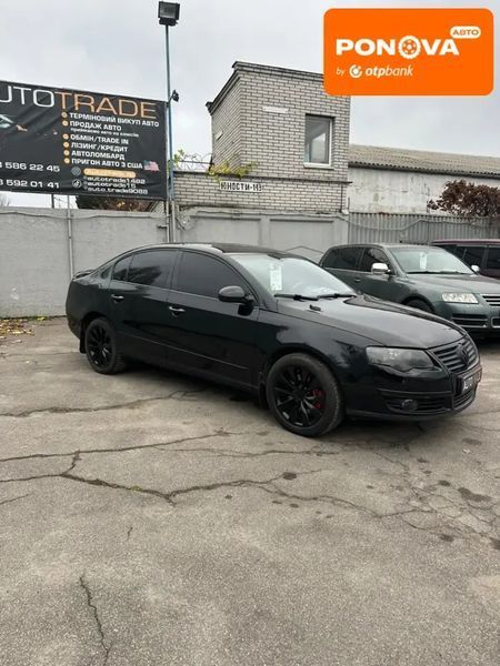 Volkswagen Passat, 2007 г., Газ пропан-бутан / Бензин, 333 тыс. км, Седан, Чорный, Запорожье AT-10409126 фото
