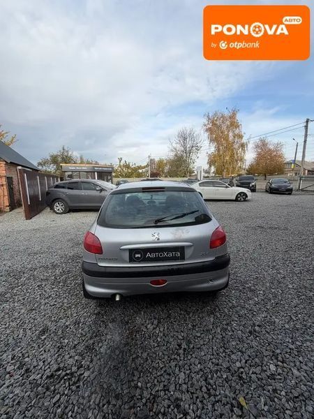 Peugeot 206, 2004 р., Бензин, 260 тис. км, Хетчбек, Сірий, Дергачі AT-10404054 фото