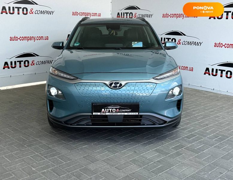 Hyundai Kona Electric, 2019, Електро, 88 тис. км, Позашляховик / Кросовер, Синій, Львів 110035 фото