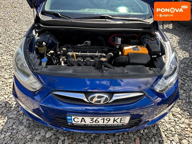 Hyundai Accent, 2012 г., Бензин, 237 тыс. км, Седан, Синий, Смела AT-10426532 фото