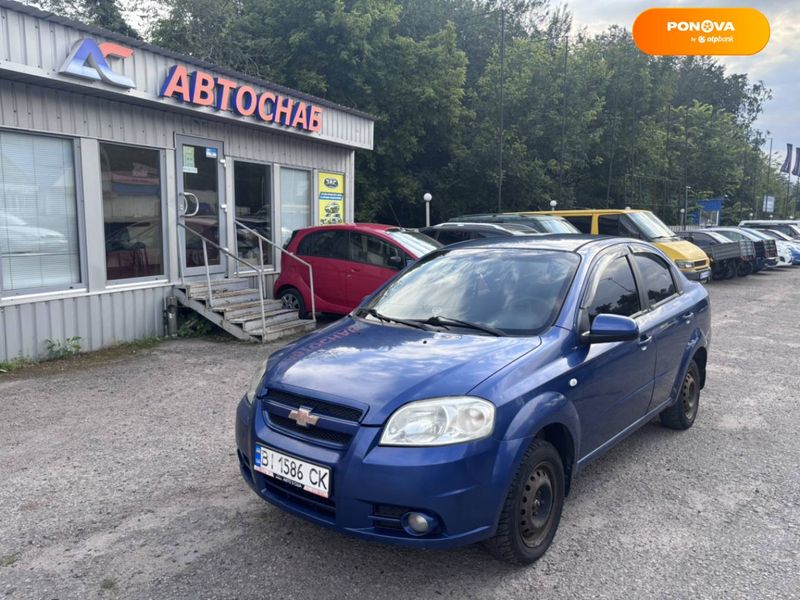 Chevrolet Aveo, 2008, Газ пропан-бутан / Бензин, 1.6 л., 320 тис. км, Седан, Синій, Полтава 103464 фото