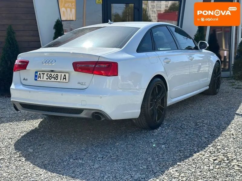 Audi A6, 2013 р., Бензин, 198 тис. км, Седан, Білий, Івано-Франківськ AT-10401769 фото
