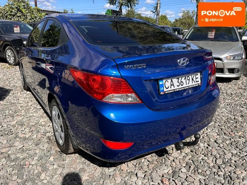 Hyundai Accent, 2012 г., Бензин, 237 тыс. км, Седан, Синий, Смела AT-10426532 фото