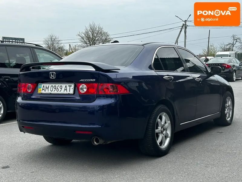 Honda Accord, 2004 р., Бензин, 275 тис. км, Седан, Синій, Житомир AT-10415930 фото