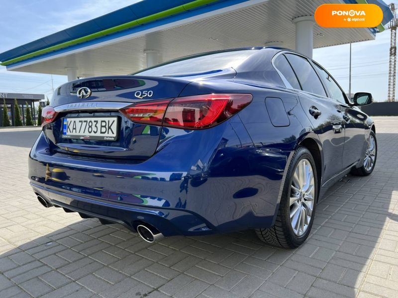 Infiniti Q50, 2019, Бензин, 2 л., 41 тыс. км, Седан, Синий, Ужгород Cars-Pr-65332 фото