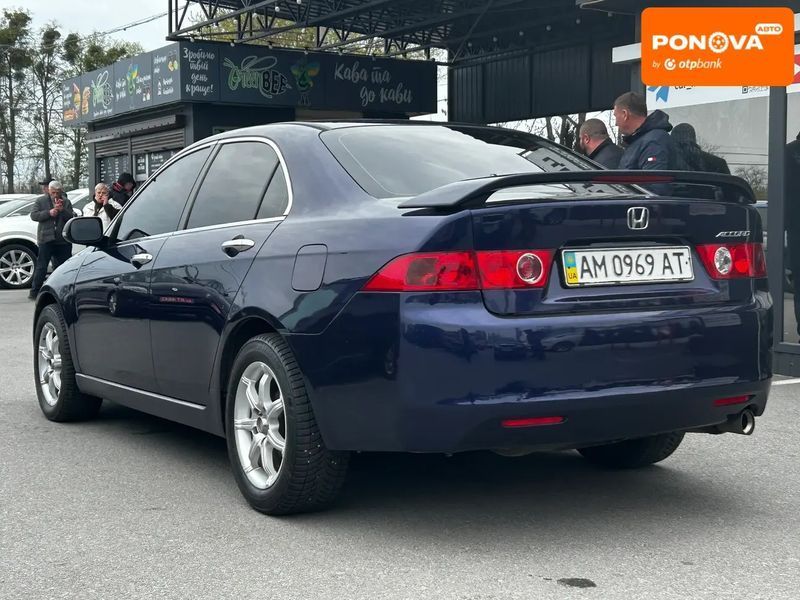 Honda Accord, 2004 р., Бензин, 275 тис. км, Седан, Синій, Житомир AT-10415930 фото