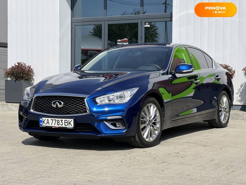 Infiniti Q50, 2019, Бензин, 2 л., 41 тыс. км, Седан, Синий, Ужгород Cars-Pr-65332 фото