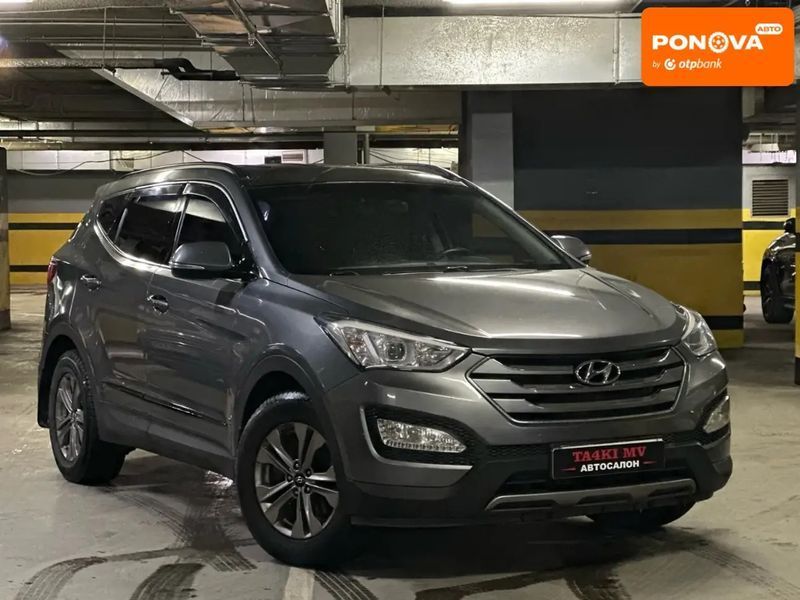 Hyundai Santa FE, 2015 г., Газ пропан-бутан / Бензин, 144 тыс. км, Внедорожник / Кроссовер, Серый, Днепр (Днепропетровск) AT-10408027 фото