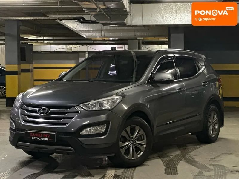 Hyundai Santa FE, 2015 г., Газ пропан-бутан / Бензин, 144 тыс. км, Внедорожник / Кроссовер, Серый, Днепр (Днепропетровск) AT-10408027 фото