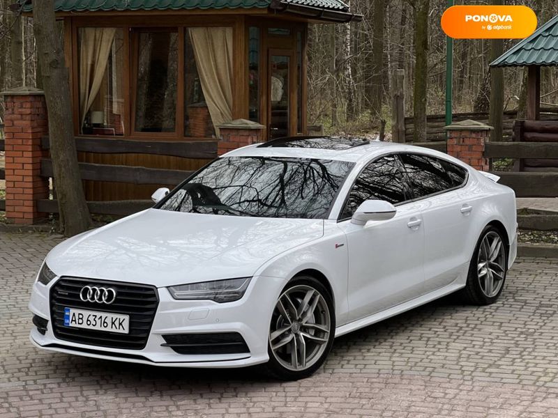 Audi A7 Sportback, 2015, Бензин, 3 л., 142 тыс. км, Лифтбек, Белый, Винница Cars-Pr-63000 фото