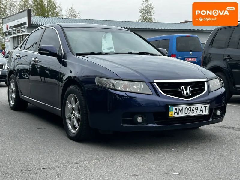 Honda Accord, 2004 р., Бензин, 275 тис. км, Седан, Синій, Житомир AT-10415930 фото