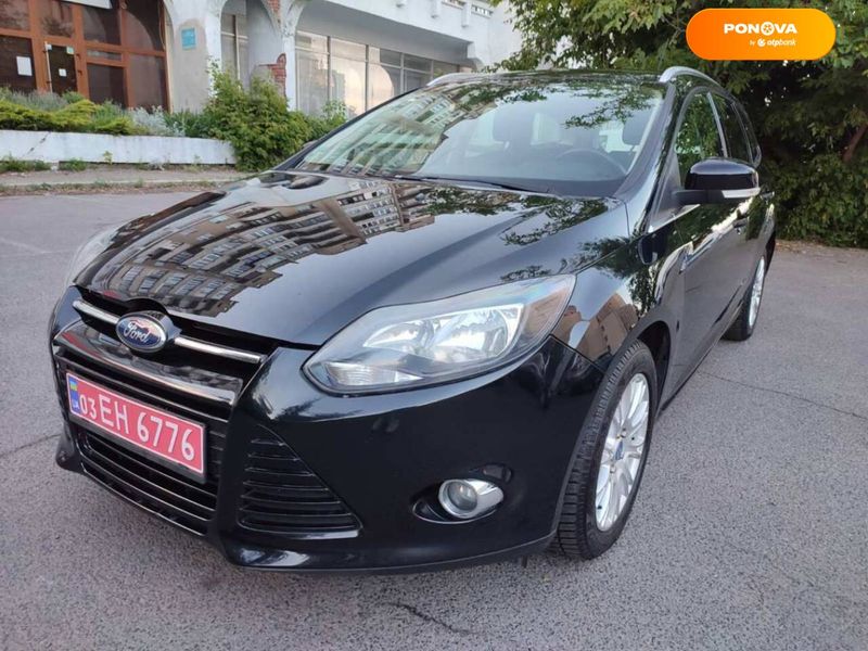 Ford Focus, 2011, Бензин, 1.6 л., 193 тыс. км, Универсал, Чорный, Луцк Cars-Pr-67454 фото