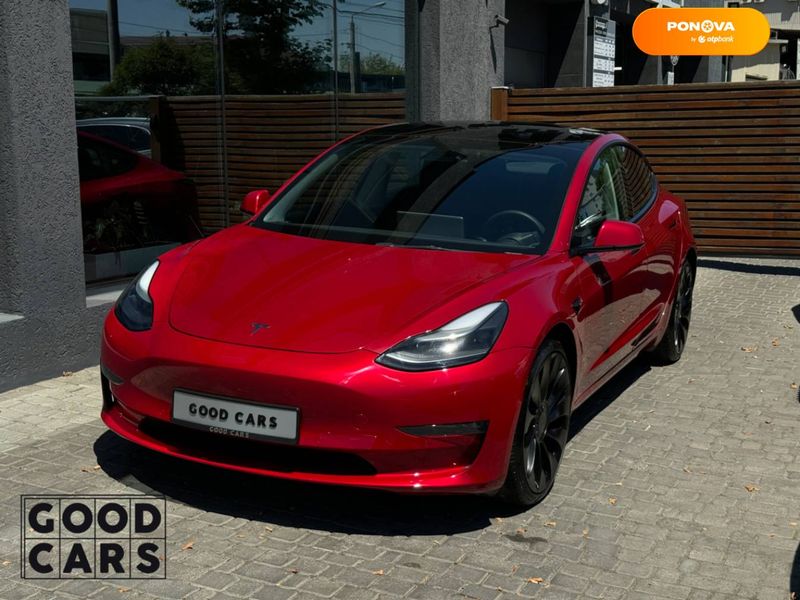 Tesla Model 3, 2022, Електро, 43 тис. км, Седан, Червоний, Одеса 107142 фото