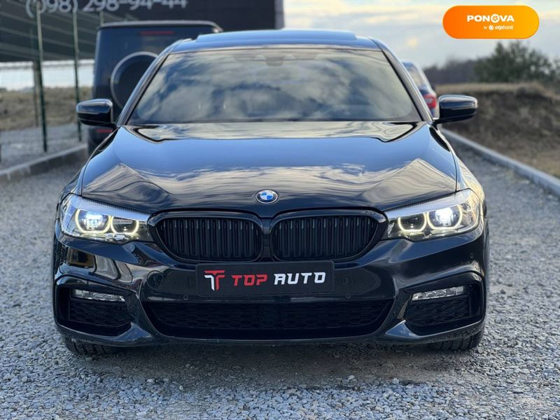 BMW 5 Series, 2018, Бензин, 2 л., 135 тис. км, Седан, Чорний, Львів 44779 фото