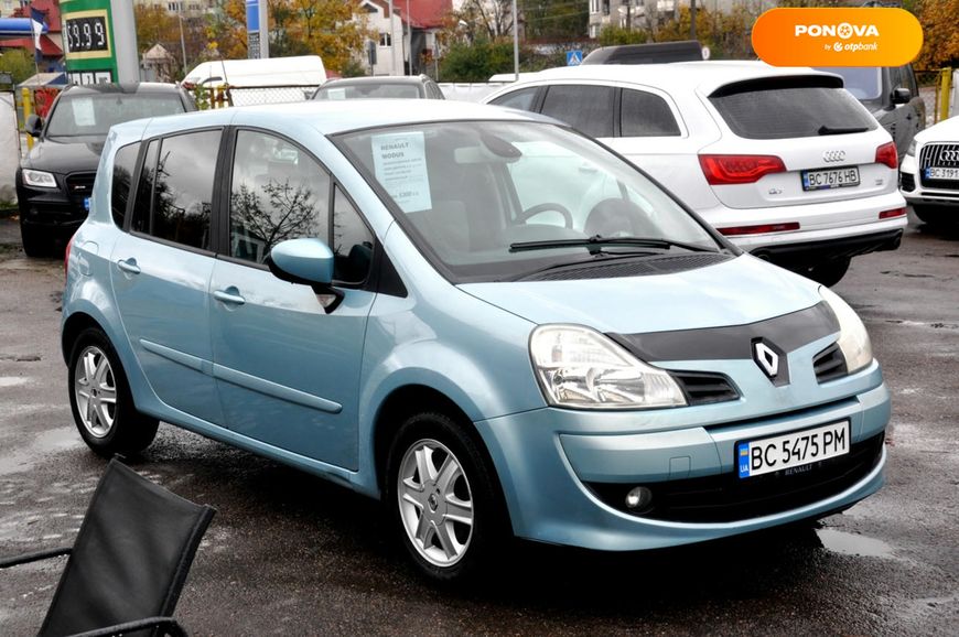 Renault Modus, 2008, Газ пропан-бутан / Бензин, 1.15 л., 240 тис. км, Хетчбек, Синій, Львів 6940 фото