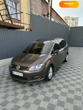 Volkswagen Sharan, 2012, Дизель, 2 л., 283 тис. км, Мінівен, Коричневий, Хмельницький Cars-Pr-247095 фото