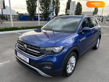 Volkswagen T-Cross, 2020, Бензин, 1 л., 94 тис. км, Позашляховик / Кросовер, Синій, Київ 101012 фото