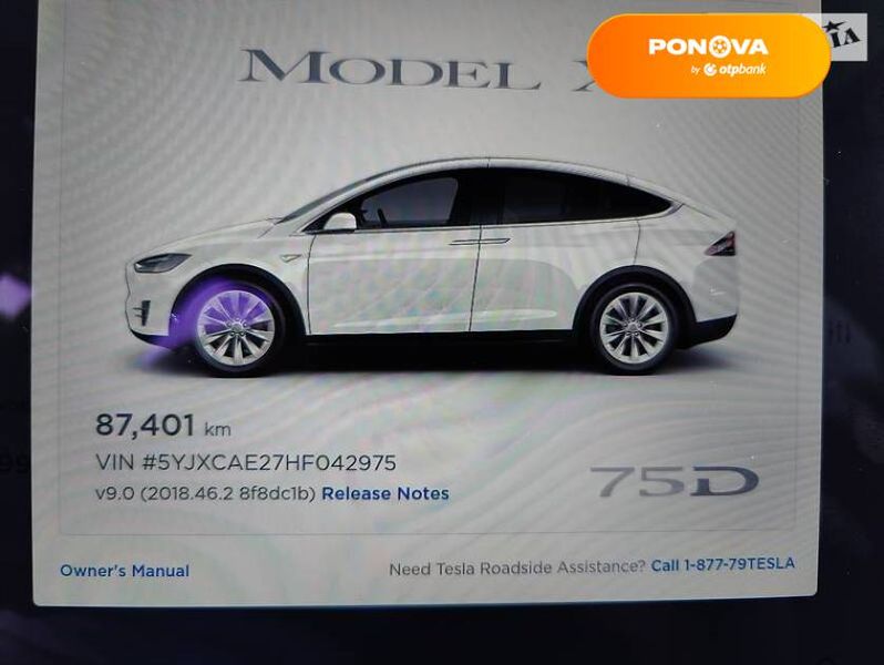 Tesla Model X, 2017, Електро, 131 тис. км, Позашляховик / Кросовер, Білий, Полтава Cars-Pr-63122 фото