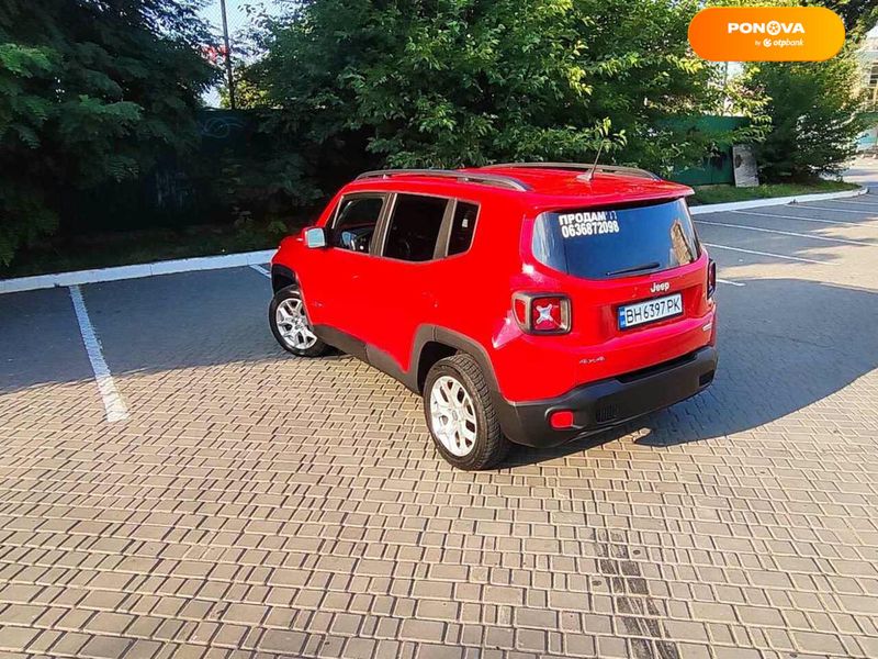 Jeep Renegade, 2017, Бензин, 2.36 л., 70 тис. км, Позашляховик / Кросовер, Червоний, Одеса Cars-Pr-68568 фото