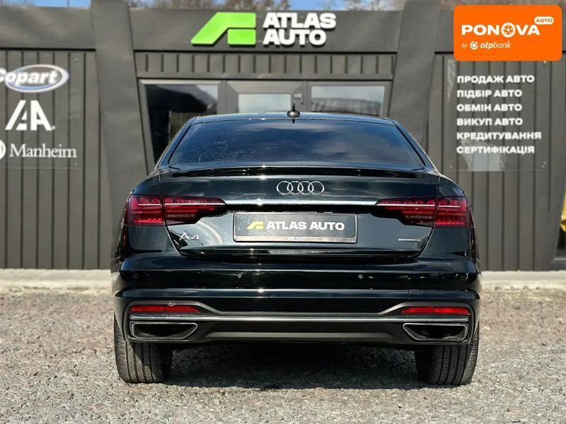 Audi A4, 2020 р., Бензин, 52 тис. км, Седан, Чорний, Пасіки-Зубрицькі AT-10423263 фото