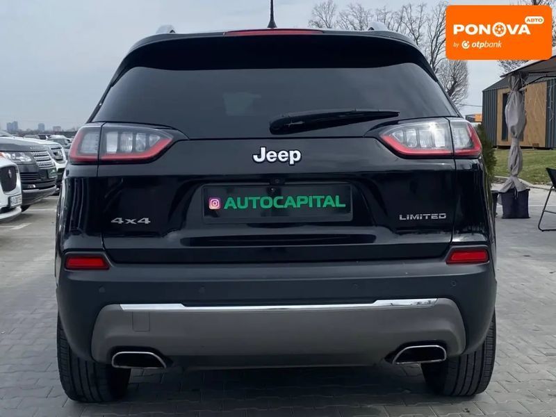 Jeep Cherokee, 2018 р., Бензин, 124 тис. км, Позашляховик / Кросовер, Чорний, Київ AT-10413022 фото