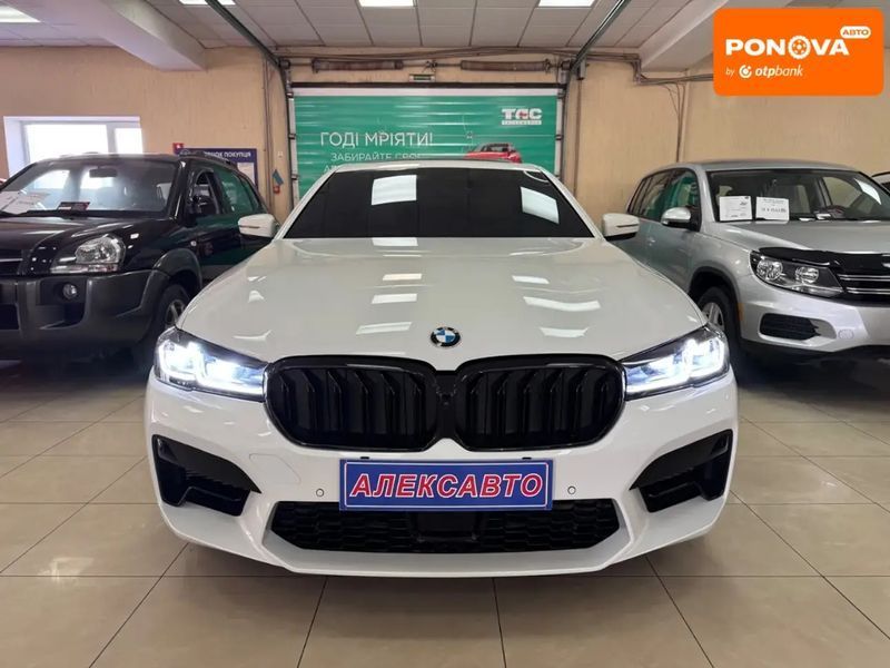 BMW 5 Series, 2018 р., Бензин, 163 тис. км, Седан, Білий, Кропивницький (Кіровоград) AT-10414736 фото