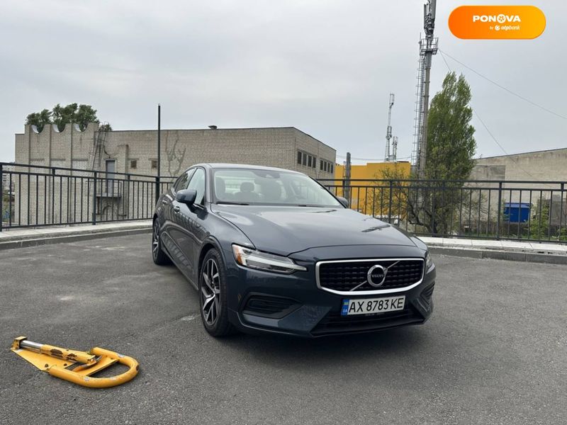 Volvo S60, 2020, Бензин, 1.97 л., 62 тис. км, Седан, Синій, Харків Cars-Pr-60094 фото