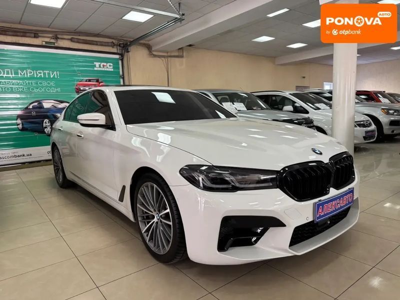 BMW 5 Series, 2018 р., Бензин, 163 тис. км, Седан, Білий, Кропивницький (Кіровоград) AT-10414736 фото
