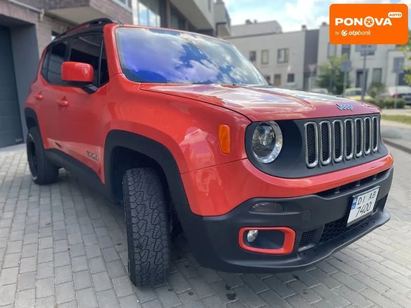 Jeep Renegade, 2016 р., Газ пропан-бутан / Бензин, 159 тис. км, Позашляховик / Кросовер, Помаранчевий, Львів AT-10401546 фото