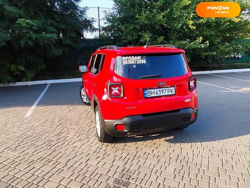 Jeep Renegade, 2017, Бензин, 2.36 л., 70 тис. км, Позашляховик / Кросовер, Червоний, Одеса Cars-Pr-68568 фото