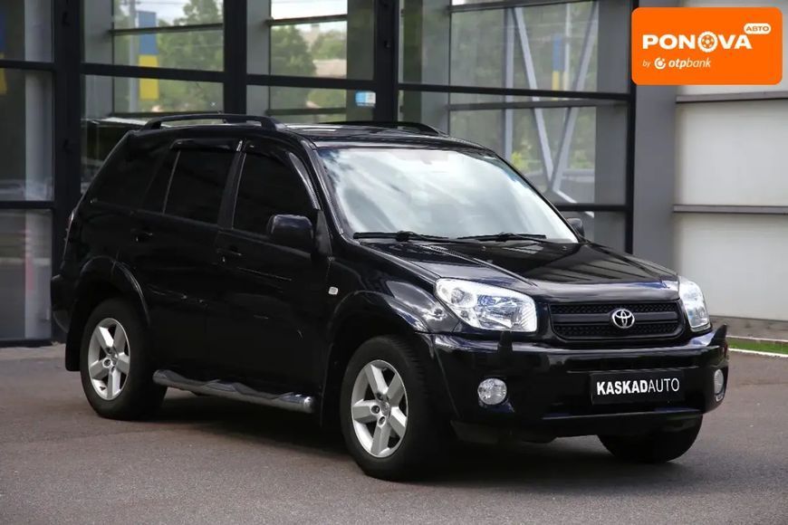 Toyota RAV4, 2004 р., Газ пропан-бутан / Бензин, 250 тис. км, Позашляховик / Кросовер, Чорний, Харків AT-10418214 фото