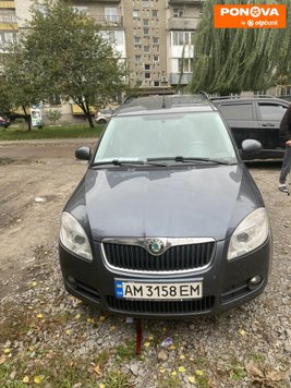 Skoda Roomster, 2008, Газ пропан-бутан / Бензин, 1.4 л., 312 тис. км, Мікровен, Сірий, Житомир Cars-Pr-263287 фото