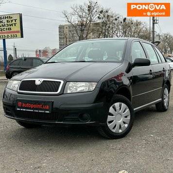 Skoda Fabia, 2007, Бензин, 1.4 л., 210 тис. км, Універсал, Чорний, Білогородка 278681 фото