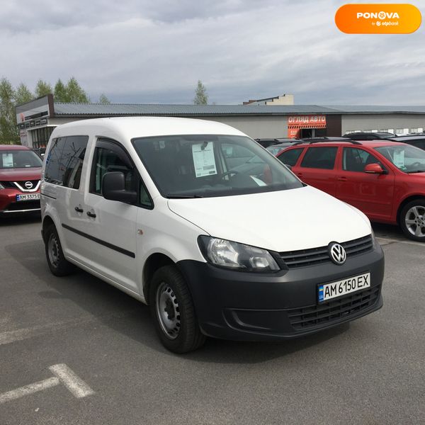 Volkswagen Caddy пасс., 2015, Дизель, 1.6 л., 256 тис. км, Універсал, Білий, Житомир 36427 фото