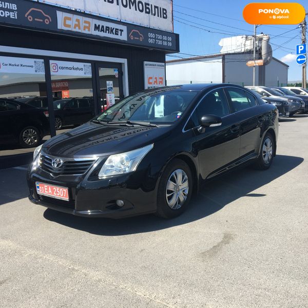 Toyota Avensis, 2010, Дизель, 2 л., 228 тис. км, Седан, Чорний, Житомир 44002 фото