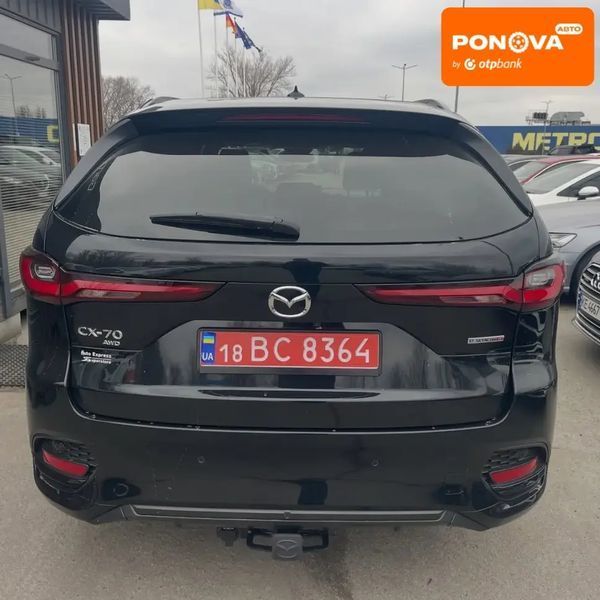 Mazda CX-70, 2024 р., Бензин, 12 тис. км, Позашляховик / Кросовер, Чорний, Дніпро (Дніпропетровськ) AT-10411675 фото