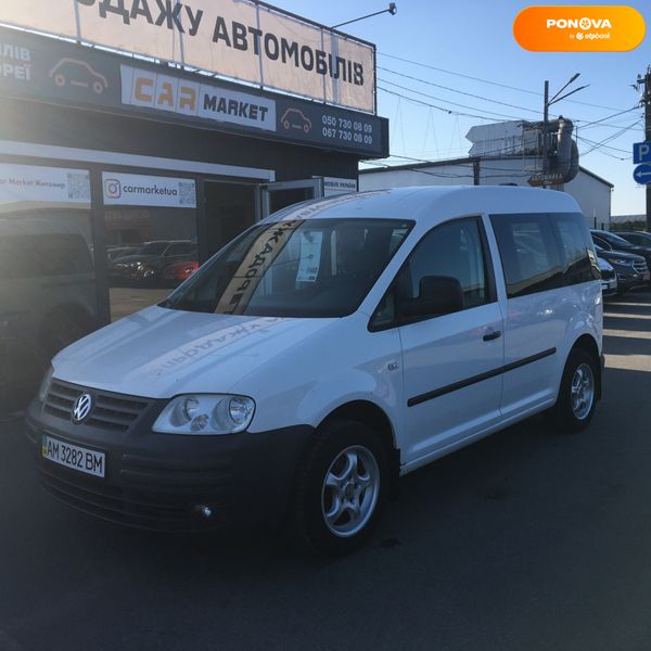 Volkswagen Caddy пасс., 2007, Дизель, 2 л., 274 тыс. км, Универсал, Белый, Житомир 26378 фото