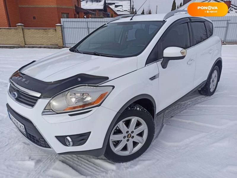 Ford Kuga, 2010, Газ пропан-бутан / Бензин, 2.52 л., 175 тис. км, Позашляховик / Кросовер, Білий, Вінниця 8121 фото