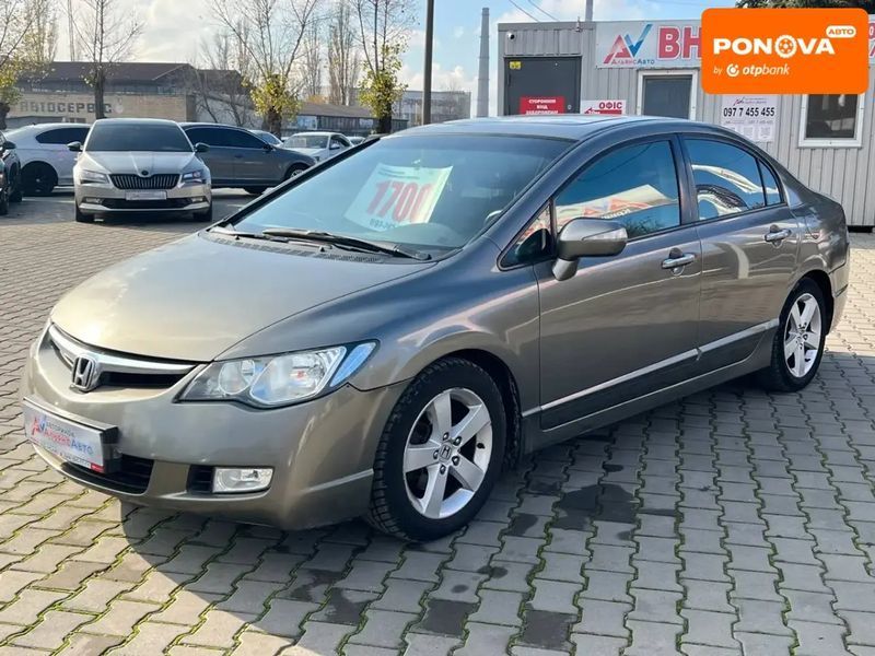 Honda Civic, 2008 р., Бензин, 339 тис. км, Седан, Сірий, Кривий Ріг AT-10404940 фото