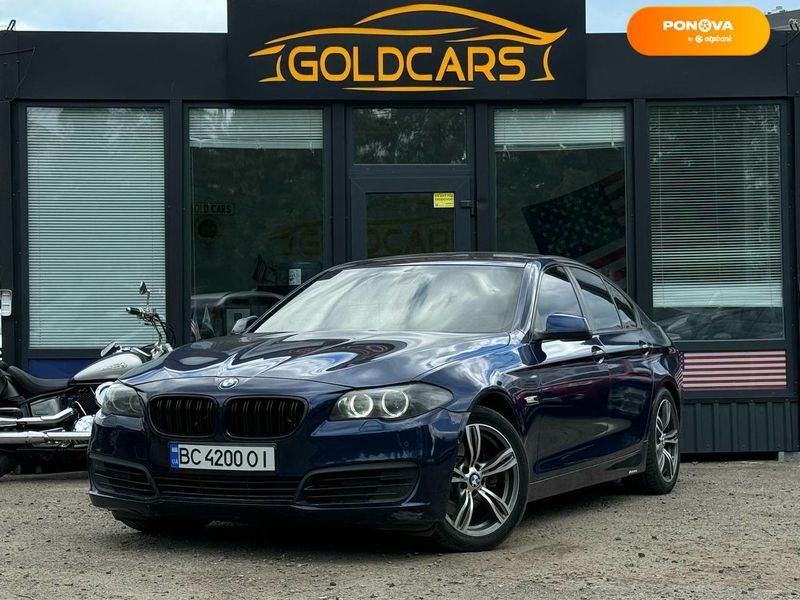 BMW 5 Series, 2012, Бензин, 2 л., 230 тис. км, Седан, Синій, Львів 108413 фото