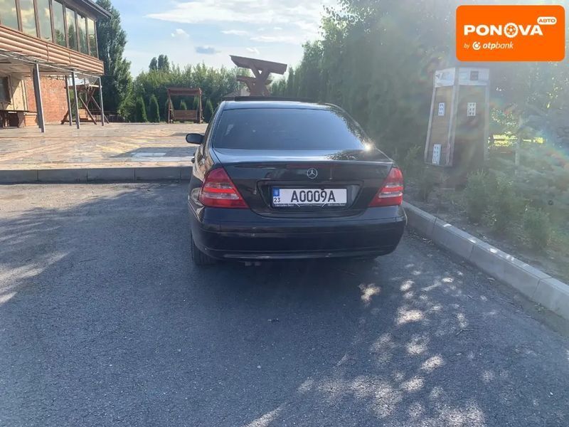 Mercedes-Benz C-Class, 2002 р., Бензин, 240 тис. км, Седан, Чорний, Львів AT-10404818 фото