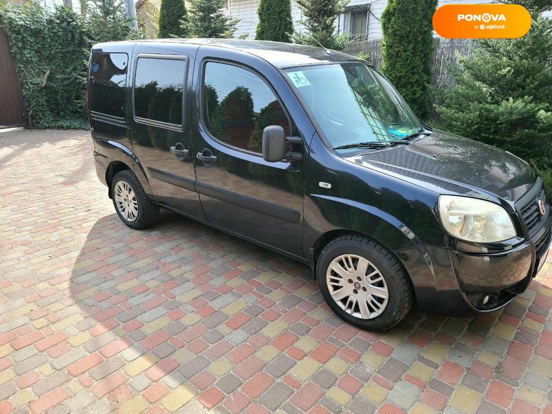 Fiat Doblo, 2007, Газ пропан-бутан / Бензин, 1.37 л., 94 тыс. км, Минивен, Чорный, Киев Cars-Pr-59637 фото