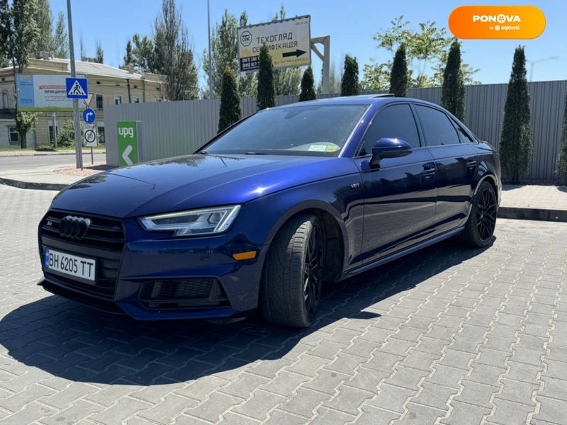 Audi S4, 2018, Бензин, 3 л., 97 тыс. км, Седан, Синий, Одесса Cars-Pr-64519 фото