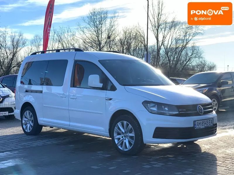 Volkswagen Caddy, 2017 р., Газ метан / Бензин, 195 тис. км, Мінівен, Білий, Бердичів AT-10402462 фото