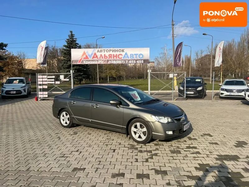 Honda Civic, 2008 р., Бензин, 339 тис. км, Седан, Сірий, Кривий Ріг AT-10404940 фото