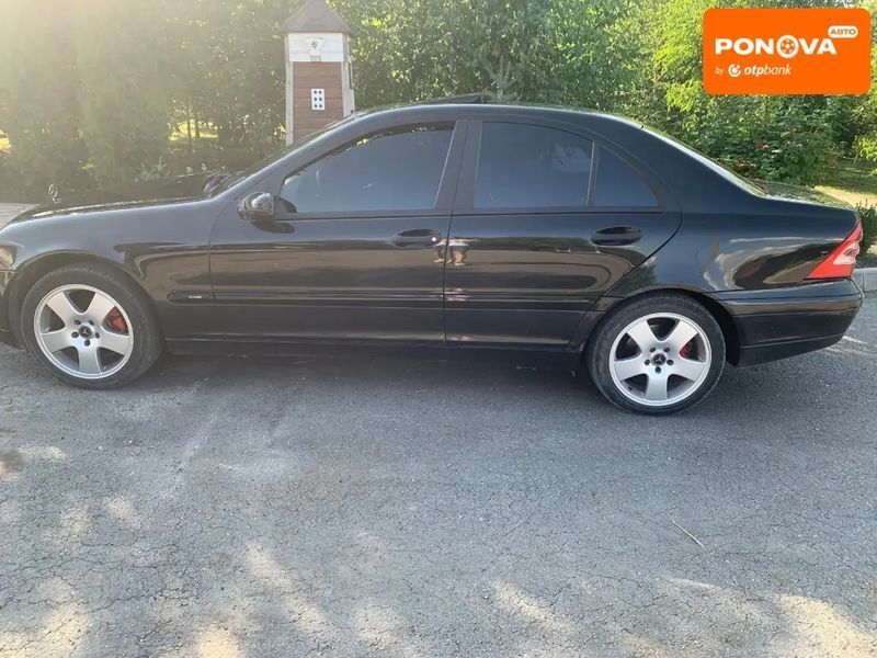 Mercedes-Benz C-Class, 2002 р., Бензин, 240 тис. км, Седан, Чорний, Львів AT-10404818 фото