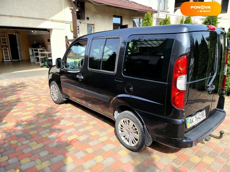 Fiat Doblo, 2007, Газ пропан-бутан / Бензин, 1.37 л., 94 тыс. км, Минивен, Чорный, Киев Cars-Pr-59637 фото