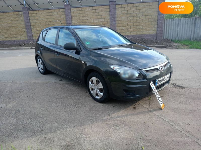 Hyundai i30, 2008, Газ пропан-бутан / Бензин, 1.4 л., 163 тыс. км, Хетчбек, Чорный, Конотоп Cars-Pr-68569 фото